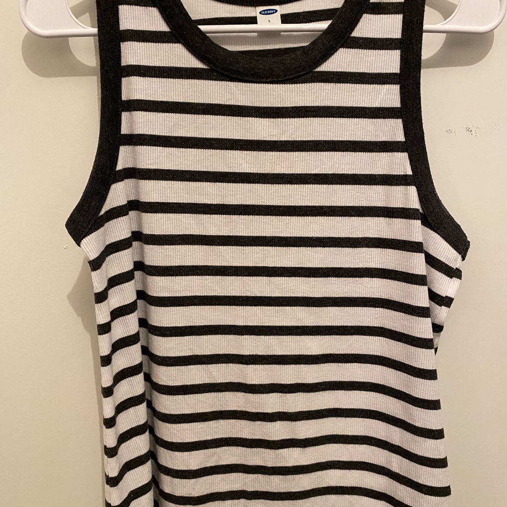 Maternity striped tank top